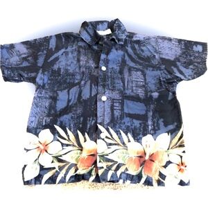AUTHENTIC!! Hawaiian Shirt Boys Size 3-4 Made In Hawaii